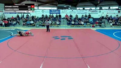 128 lbs Semis (4 Team) - Cameron Weeks, Mesa High School vs Jiovanni Chavez, Santa Cruz Valley Union High School