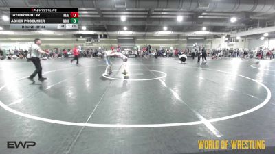 95 lbs Round Of 64 - Taylor Hunt Jr, Nebraska Boyz vs Asher Procunier, Michigan Premier Wrestling Club
