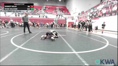 90 lbs Quarterfinal - Everett Bolay, Perry Wrestling Academy vs River Holcomb, Tecumseh Youth Wrestling