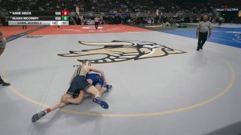 Cons. Round 2 - Kade Gieck, York vs Elijah McCrery, Bennington