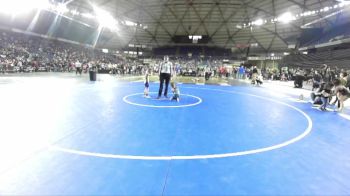 43 lbs Champ. Round 2 - Levi Bechtold, Forks Wrestling Club vs Knox Ostlund, Askeo International Mat Club