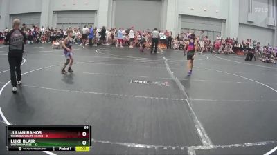 65 lbs Semis (4 Team) - Julian Ramos, Takedown Elite Silver vs Luke Blair, Untouchables