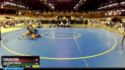 235 lbs Semifinal - Cheyenne Wigley, Mainland vs Yoseline Perez, Soute Dade High School