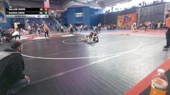 130 lbs Semifinal - Willow White, South Dade vs Julissa Ortiz, Mariana Bracetti Charter Academy