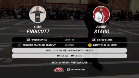 Johnny Stagg vs Kiera Endicott 2026 ADCC Portland Open