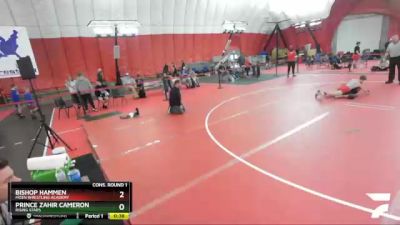 97 lbs Cons. Round 1 - Bishop Hammen, Moen Wrestling Academy vs Prince Zahir Cameron, RISING STARS