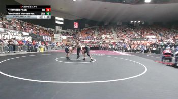 157 lbs Quarterfinal - Thunder Page, Rose Hill HS vs Brennen Westervelt, Coffeyville-Field Kindley HS