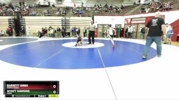 66-73 lbs Champ. Round 1 - Barrett Gibbs, North Posey vs Wyatt Hawkins, Avon