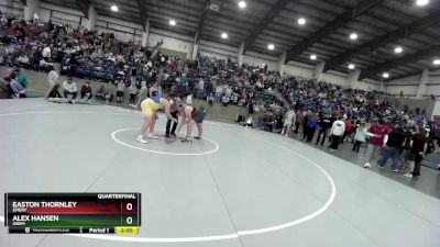 285 lbs Quarterfinal - Easton Thornley, Emery vs Alex Hansen, Orem