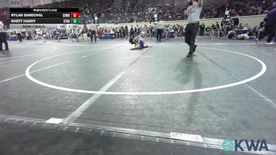 86 lbs Semifinal - Rylan Sandoval, Cowboy Wrestling Club vs Rhett Hardy, Standfast