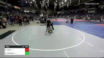 116 lbs Quarterfinal - Ridge Cote, Overtime Wrestling vs Benjamin DeForest, Matpac ND