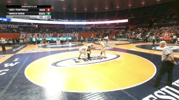 2A 157 lbs Quarterfinal - Joey Pontrelli, Elmhurst (IC Catholic) vs Brock Ross, Mascoutah