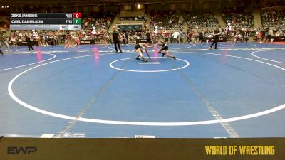 80 lbs Consi Of 8 #1 - Zeke Jansing, Prodigy Elite Wrestling vs Cael Danielson, Texas Elite Wrestling Club