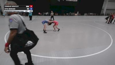 96.5-106.1 lbs Cons. Quarters - Charlee Wolfley, White Buffalo Wrestling Academy vs Etta Mercier, Summit Wrestling Academy