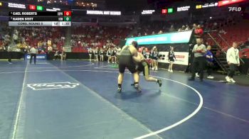 3A-285 lbs Cons. Round 5 - Cael Roberts, Southeast Polk vs Kaden Stitt, Iowa City, West