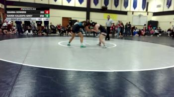 170lbs Champ. Round 2 - Gianna Sowers, Davis (Girls) vs Raven Kaleopa-Grey, Spanaway Lake (Girls)