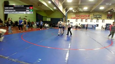 157 lbs Champ. Round 2 - Sungjoon Oh, Northwood vs Luke Lewis, Elsinore