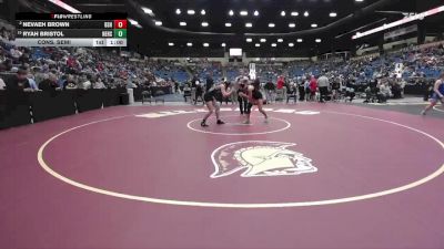 140 lbs Cons. Semi - Nevaeh Brown, Bonner Springs HS vs Ryah Bristol, Newton Hs