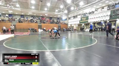 120 lbs Champ. Round 2 - Brady Jones, Rancho Bernardo vs Bill Tran, Poway