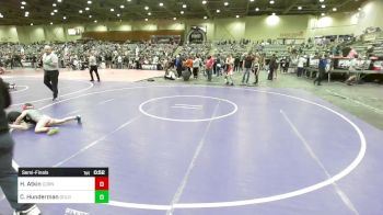 66 lbs Semifinal - Harper Atkin, Corning PAL vs Cadence Hunderman, Gold Rush Wrestling