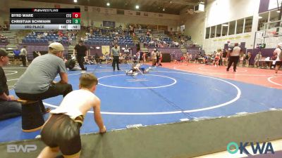 61 lbs 3rd Place - Byrd Ware, Cleveland Takedown vs Christian Schwahn, Chandler Takedown Club