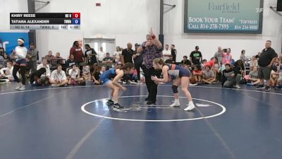 50 lbs Rr Rnd 5 - Khiry Reese, NC United - W vs Tatiana Alexander, Team Worldwide - W