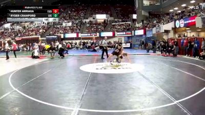 AA - 132 lbs 3rd Place Match - Ryder Crawford, Gallatin (Bozeman) vs Hunter Arriaga, Flathead (Kalispell)