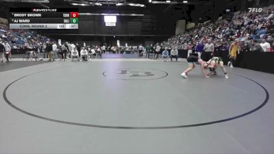 138 lbs Cons. Round 2 - Brody Brown, Tecumseh - Shawnee Heights HS vs AJ Ward, Basehor-Linwood HS