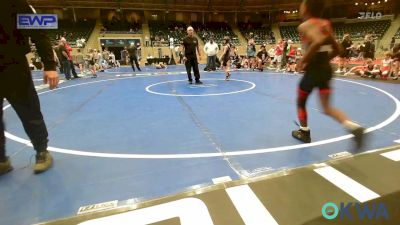 72 lbs Semifinal - Colston Yocham, Coweta 12u vs Kyrin Robinson, The Leftovers