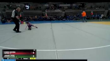 45 lbs Semis & 1st Wrestleback (8 Team) - Jaxon Voss, Brainerd/Pillager vs Chris Doyen, Waconia