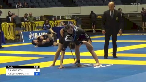 ELISABETH ANN CLAY vs AMY SCOT CAMPO 2022 World IBJJF Jiu-Jitsu No-Gi Championship