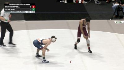 133 lbs Semis & 3rd Wb (16 Team) - Dillon Campbell, Virginia Tech vs Lucas Byrd, Illinois