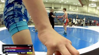 144 lbs Cons. Round 4 - Carter Thomas, KY vs Ayden Mutter, MI