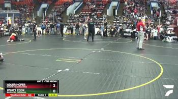 95 lbs Cons. Round 2 - Adler Hofer, Martin Mean Machine vs Wyatt Cook, Big Rapids Cardinals