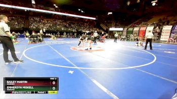 115 Class 1 lbs Quarterfinal - Bailey Martin, Kearney vs Emmersyn Miskell, Warsaw