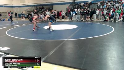 189 lbs Champ. Round 2 - Justin Bergmann, Wabasha-Kellogg vs Dakota Austin, Minneapolis Edison