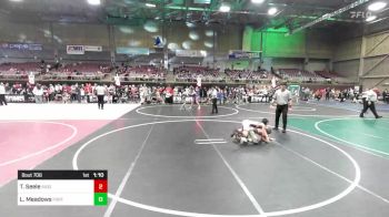 90 lbs Quarterfinal - Tobias Seele, Ridge WC vs Lex Meadows, Fort Lupton