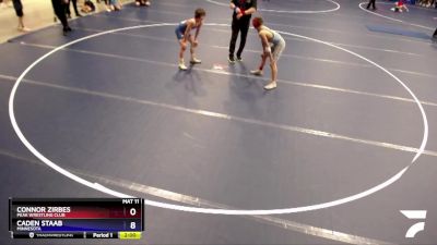 125 lbs Round 1 - Caden Staab, Minnesota vs Connor Zirbes, Peak Wrestling Club