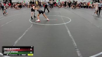 72 lbs Round 4 (8 Team) - Colton Wiseman, Ohio Gold vs Travis Butenewicz, Mat Warriors Red