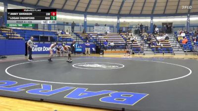 125 lbs Champ. Round 1 - Jimmy Swenson, Cowley College vs Logan Crawford, Northeast Oklahoma