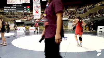 Junior Girls - 125 lbs Champ. Round 1 - Emma Garrett, Origin Training Center vs Citlali Nunez, John Glenn High School Wrestling