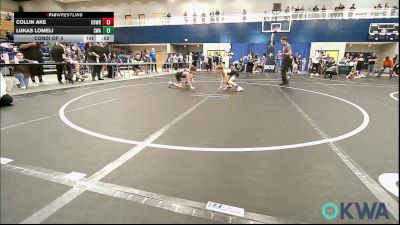 80 lbs Consi Of 4 - Collin Ake, Cowboy Wrestling Club vs Lukas Lomeli, Shelton Wrestling Academy