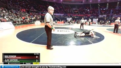 1A 170 lbs Cons. Round 3 - Rex Pfeifer, Braidwood (Reed-Custer) vs Alex Watson, Port Byron (Riverdale)