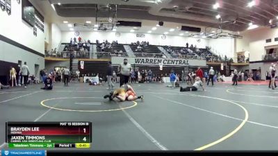 152 lbs Cons. Round 1 - Brayden Lee, Indiana vs Jaxen Timmons, Carmel USA Wrestling Club