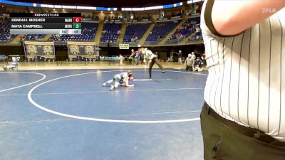 55 lbs Consy 4 - Kendall Mosher, Warren vs Maya Campbell, Mercer