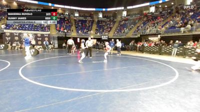 70 lbs Quarterfinal - Makenna Ruvolo, Sayre vs Sunny James, Mount Pleasant