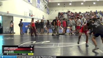 138 lbs Cons. Round 1 - Jimmy Gonzalez, Santa Ana Wrestling vs Zack Alger, Huntington Beach