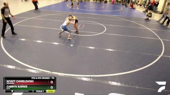 70 lbs Cons. Semi - Wyatt Chmielewski, Waconia vs Cabryn Bjerke, K-M