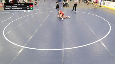 Junior Girls - 140 lbs Cons. Round 3 - Alexis Means, Wichita Training Center vs Amelia Roennebeck, Syracuse Wrestling Club