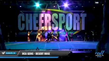 HCA Gems - Desert Rose [2021 L4 Senior - D2 - Small - B Day 2] 2021 CHEERSPORT National Cheerleading Championship